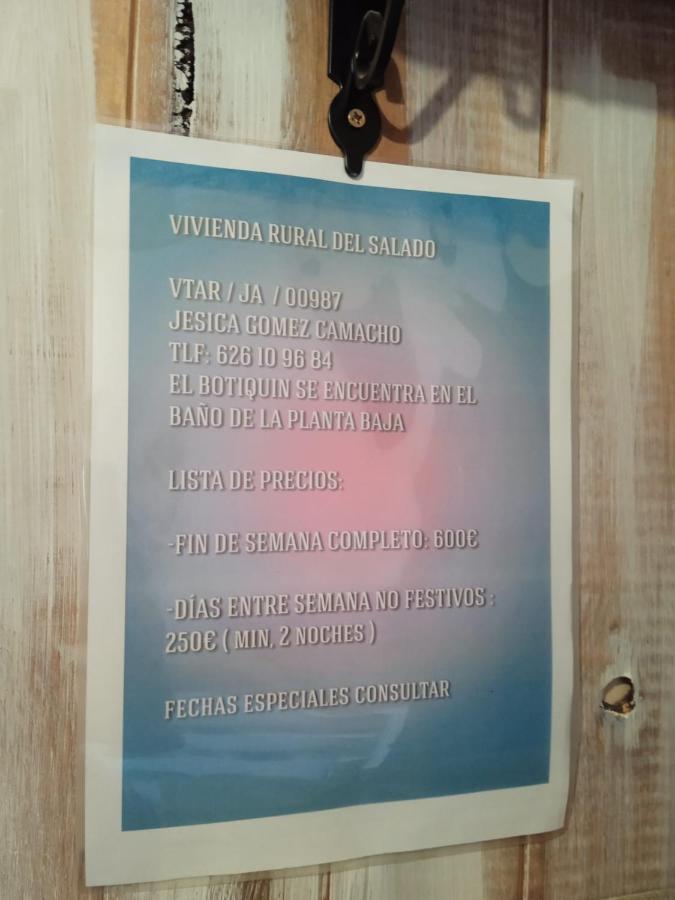 Vivienda Rural Del Salado Villa Jaén Kültér fotó